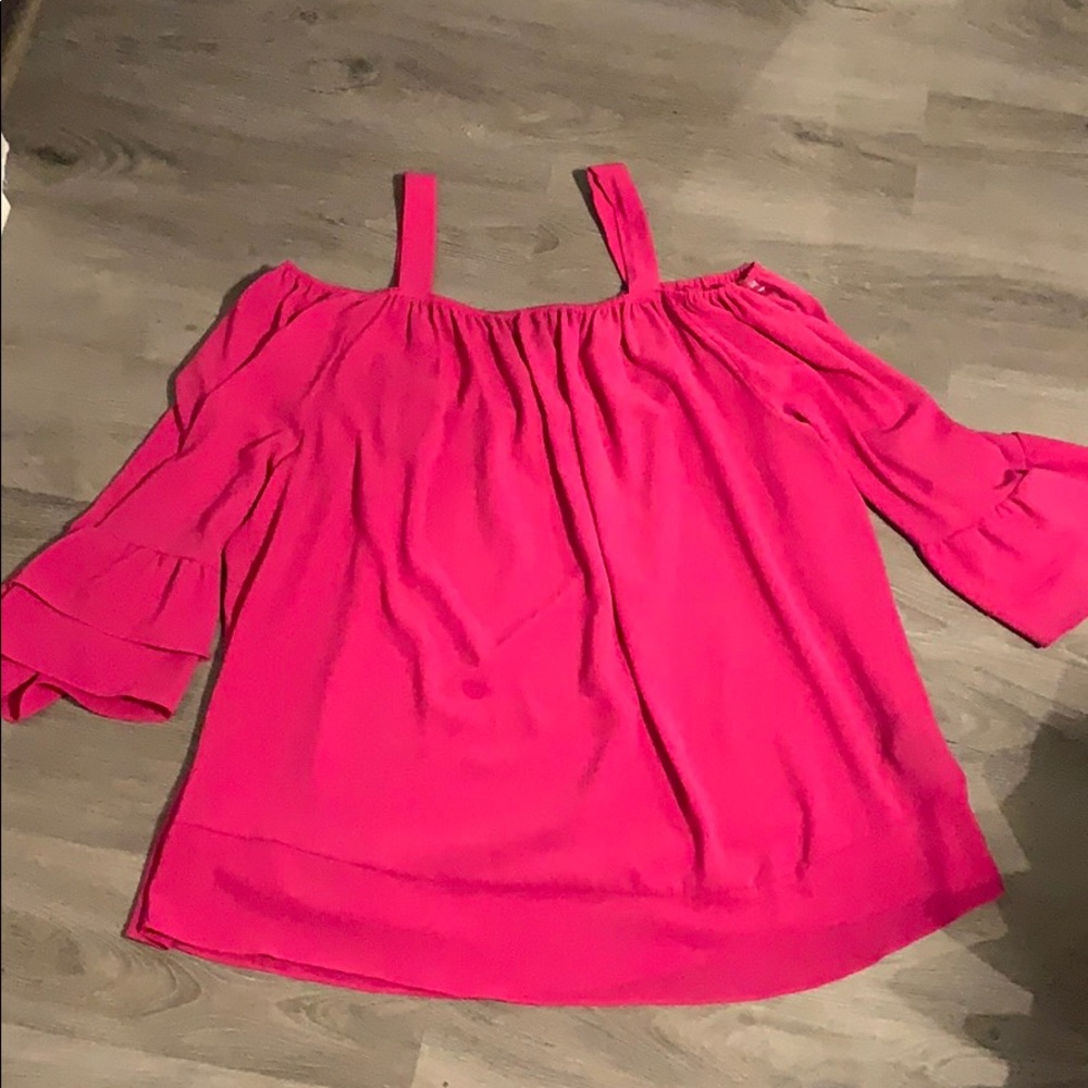 Pink Off the Shoulder Top